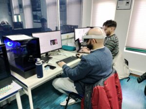 Alejandro y Daniel en el Politécnico da Guarda