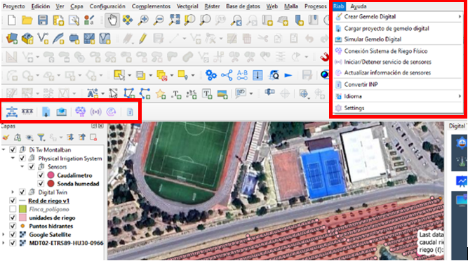Herramienta GD Cinta de opciones del plugin desarrollado (RIAB)