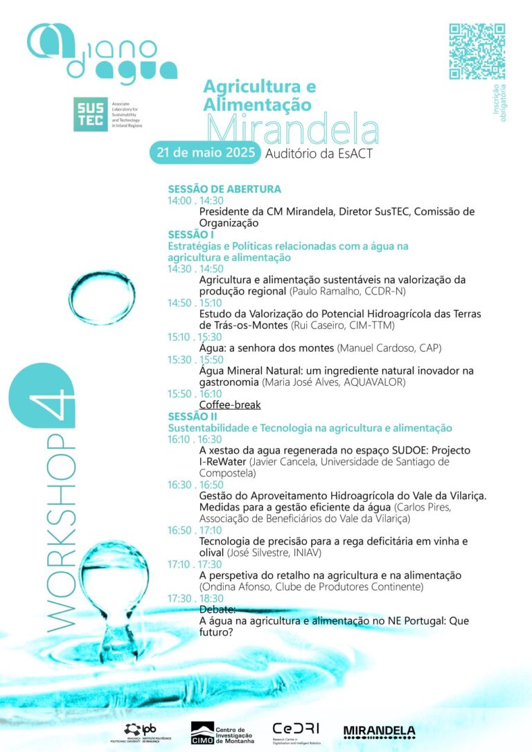 Workshop "Agricultura e Alimentação" en el que participa I-ReWater