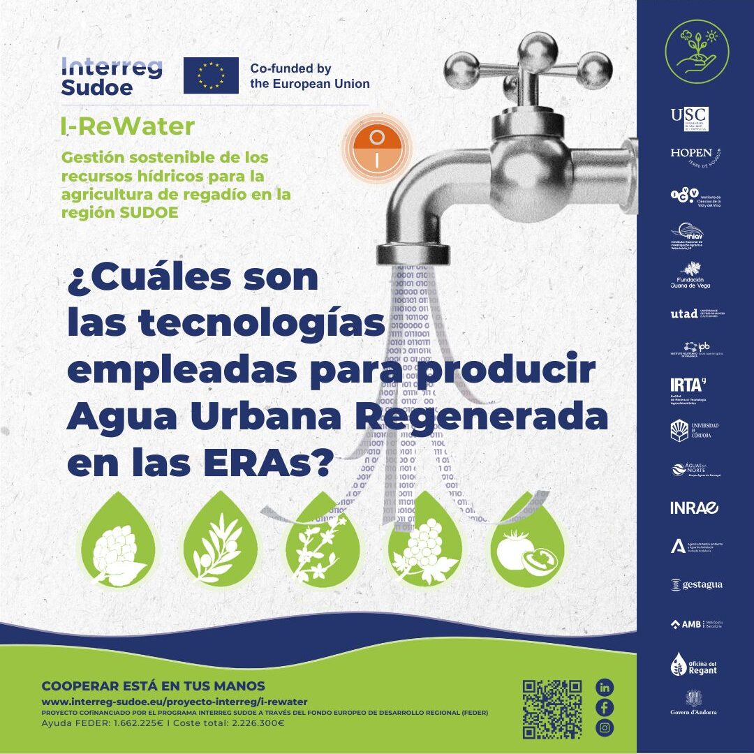 ¿Cómo se produce el agua regenerada en los pilotos de I-ReWater?