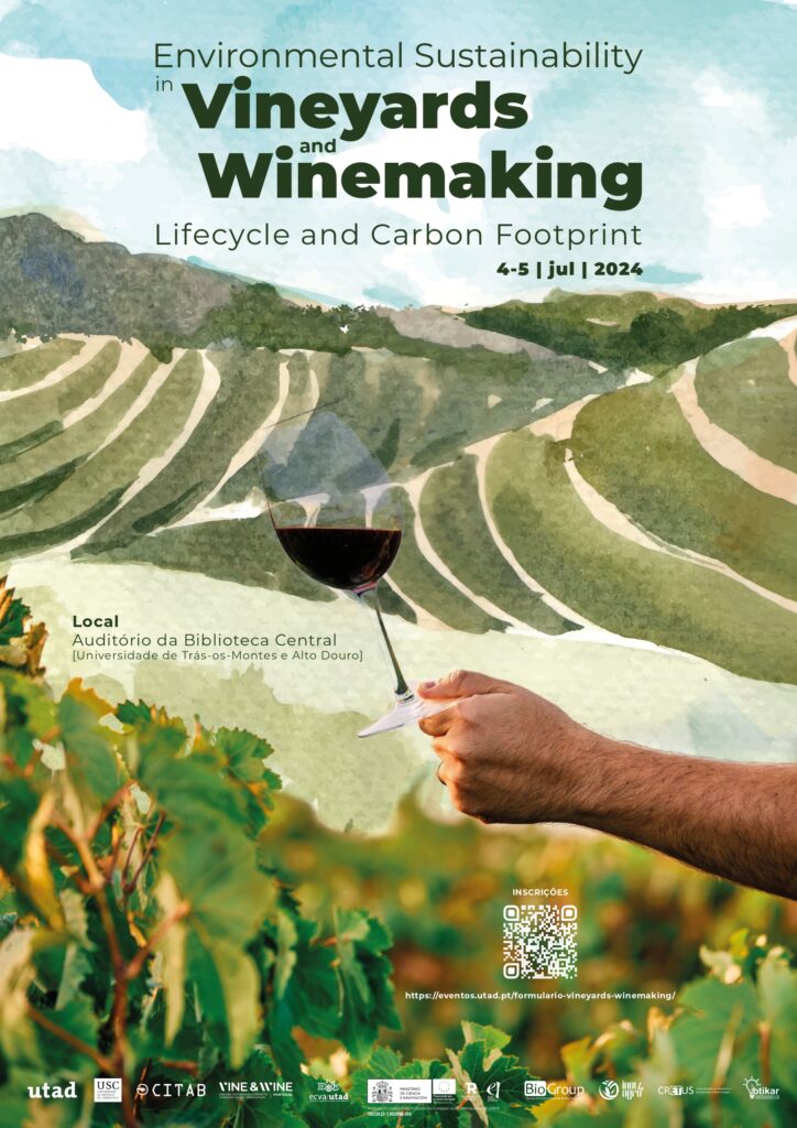 Adrián Agraso Otero y Sara González-García en el "Seminar Environmental Sustainability in Vineyards and Winemaking - Lifecycle and Carbon Footprint"