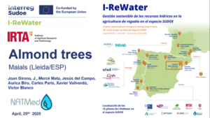 Presentación de I-ReWater en la sesión online del Proyecto NATMed