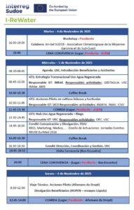 programa cuarta reunión presencial del consorcio de I-ReWater