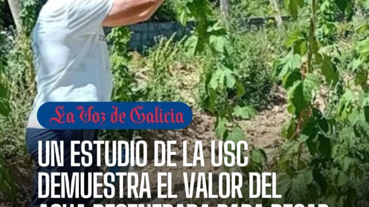 Un estudio de la USC demuestra el valor del agua regenerada para regar tierras agrícolas: "É unha auga segura"