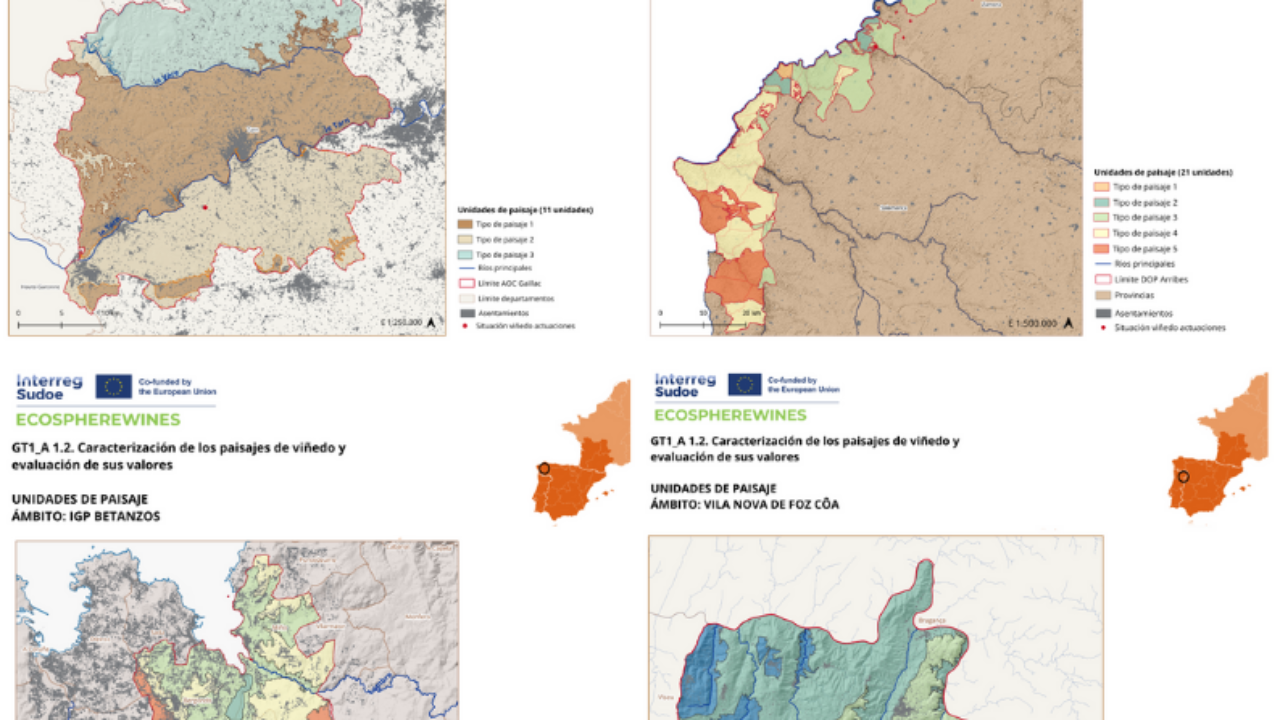 Unidades de paisaje ECOSPHEREWINES