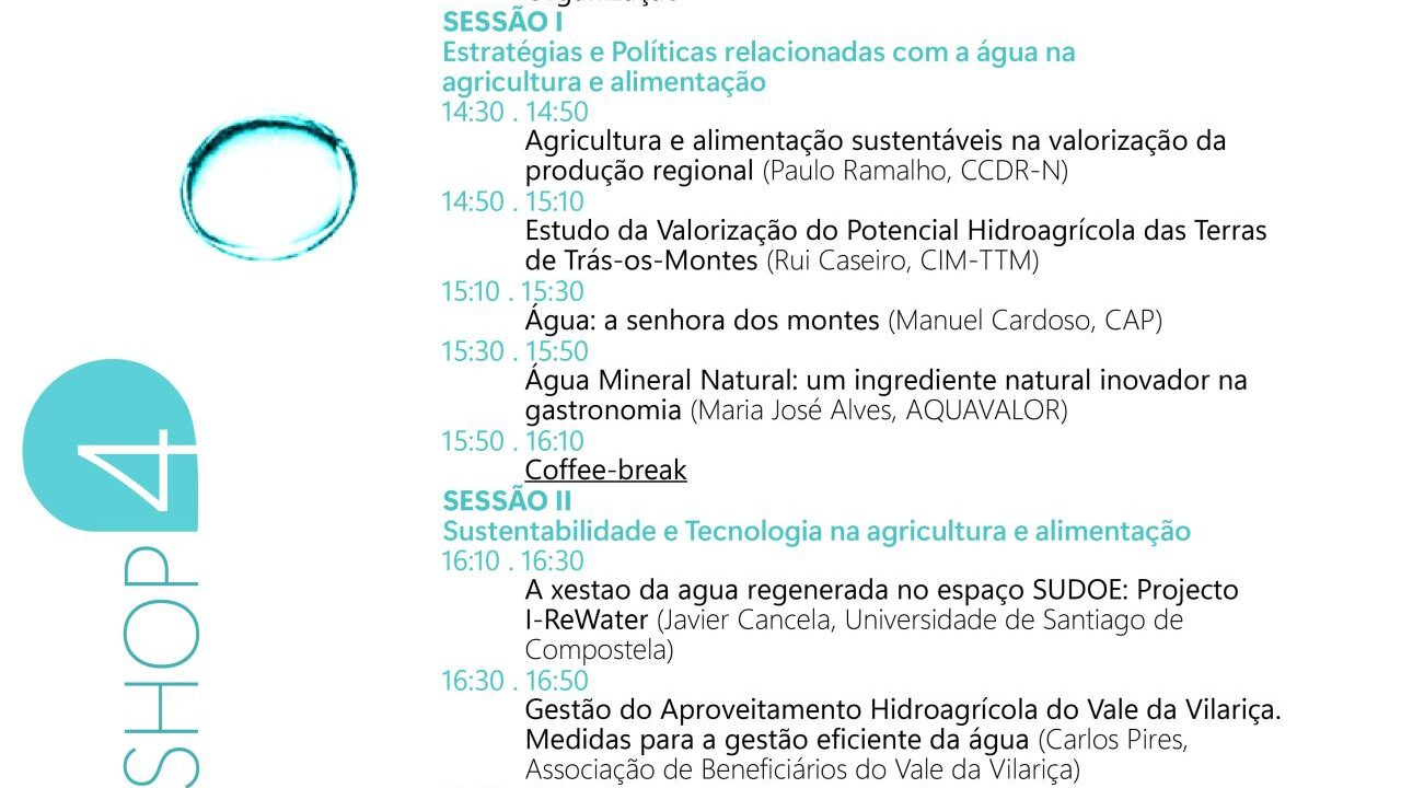 Workshop "Agricultura e Alimentação" en el que participa I-ReWater